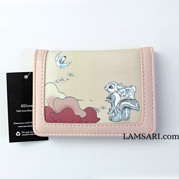 Bambi Sleeping with Petals Small Wallet - Picture 2 of 3